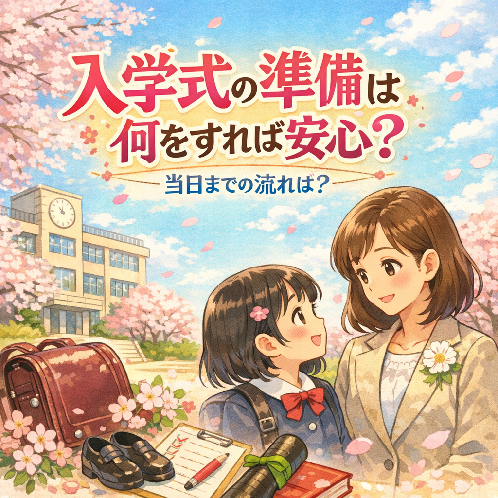 入学式の準備は何をすれば安心？当日までの流れは？