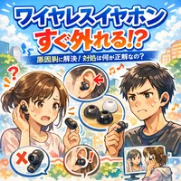 ワイヤレスイヤホン すぐ外れる 対処は何が正解なの？原因別に解決！