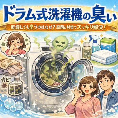 ドラム式洗濯機 臭い 乾燥しても臭うのはなぜ？原因と対策でスッキリ解決！