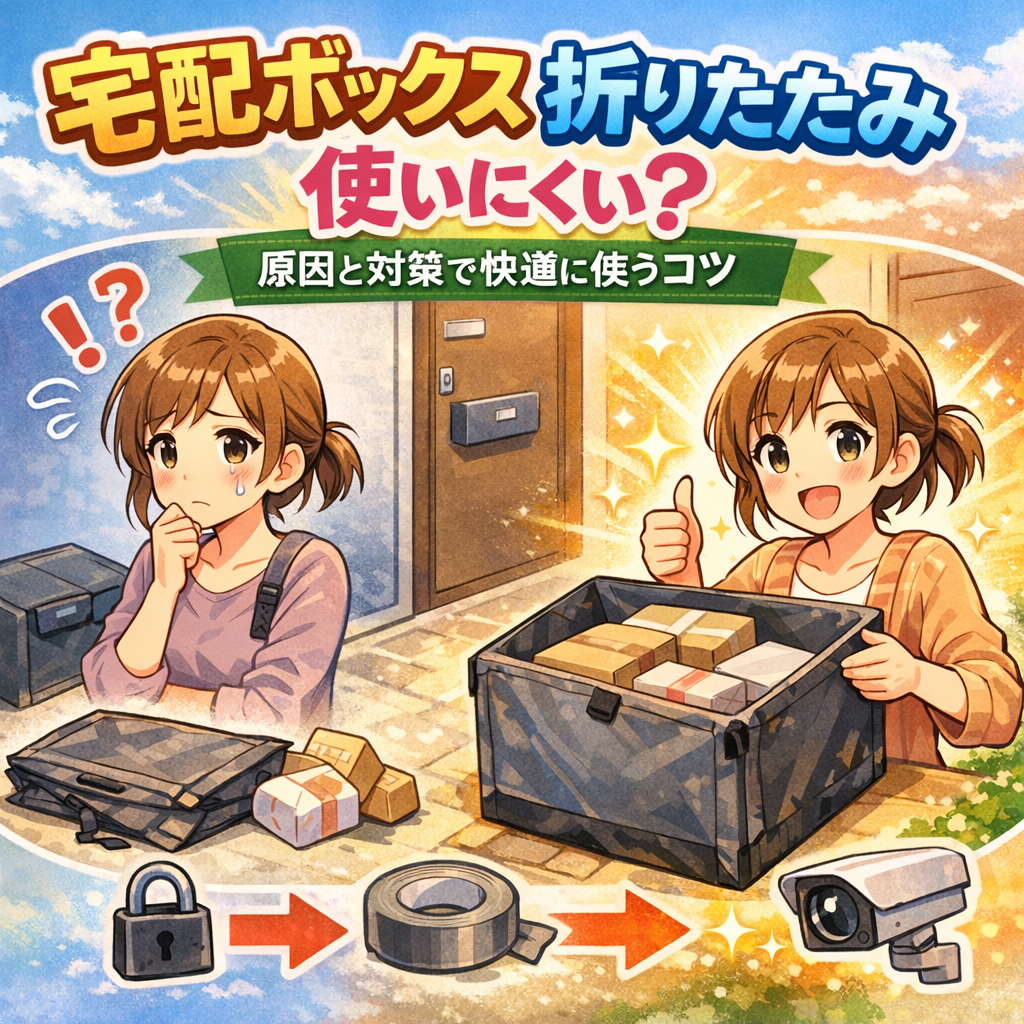 宅配ボックス 折りたたみ 使いにくい？原因と対策で快適に使うコツ