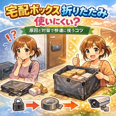 宅配ボックス 折りたたみ 使いにくい？原因と対策で快適に使うコツ