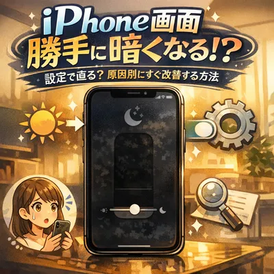 iphone 画面 暗くなる 勝手に 対処は設定で直る？原因別にすぐ改善する方法