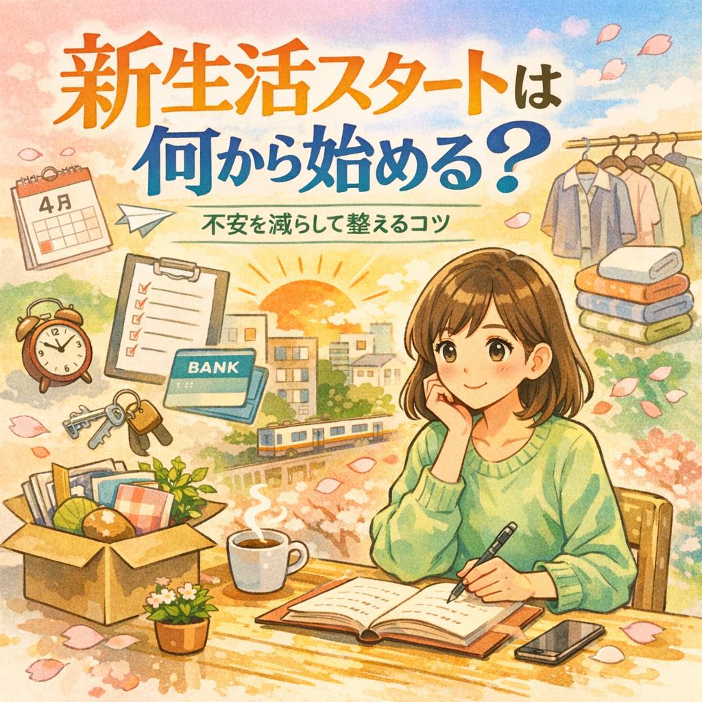 新生活スタートは何から始める？不安を減らして整えるコツ