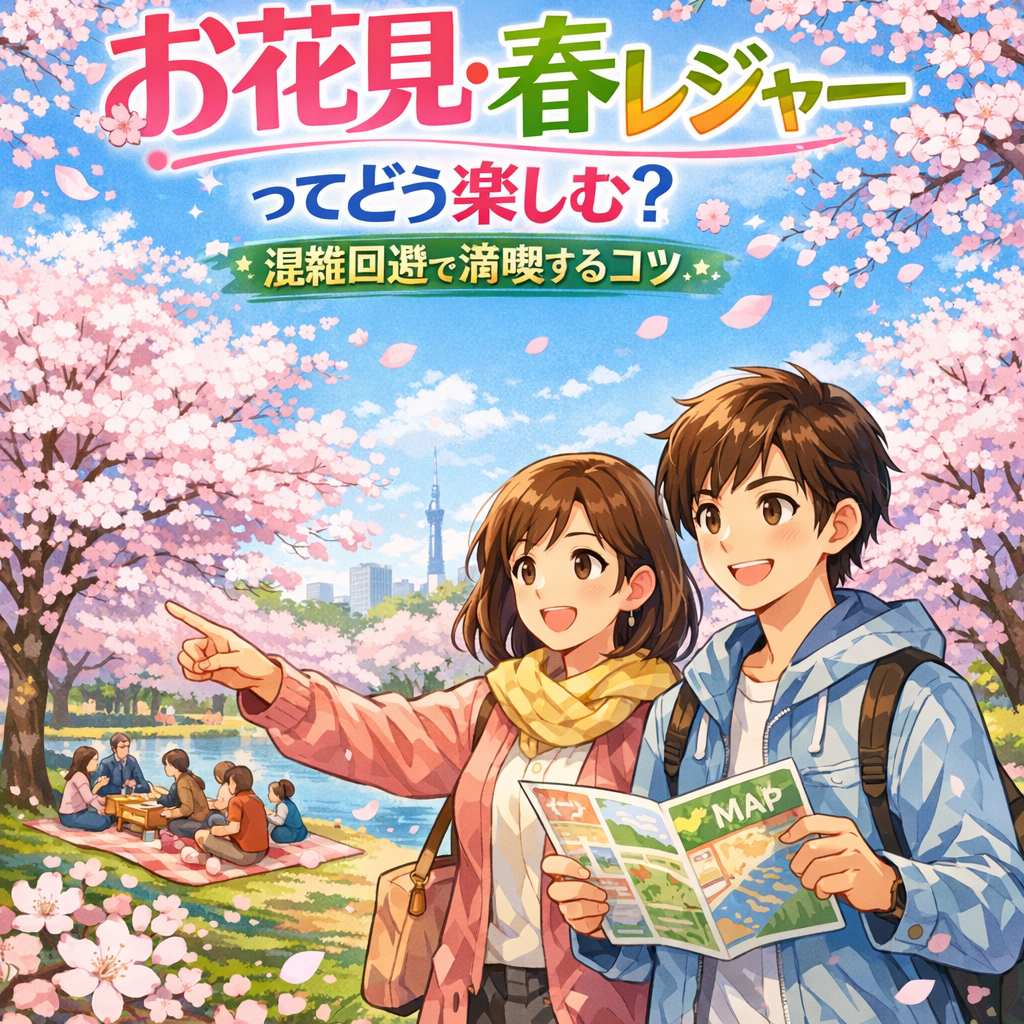 お花見・春レジャーってどう楽しむ？混雑回避で満喫するコツ
