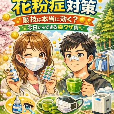 花粉症 対策 裏技は本当に効く？今日からできる楽ワザ集