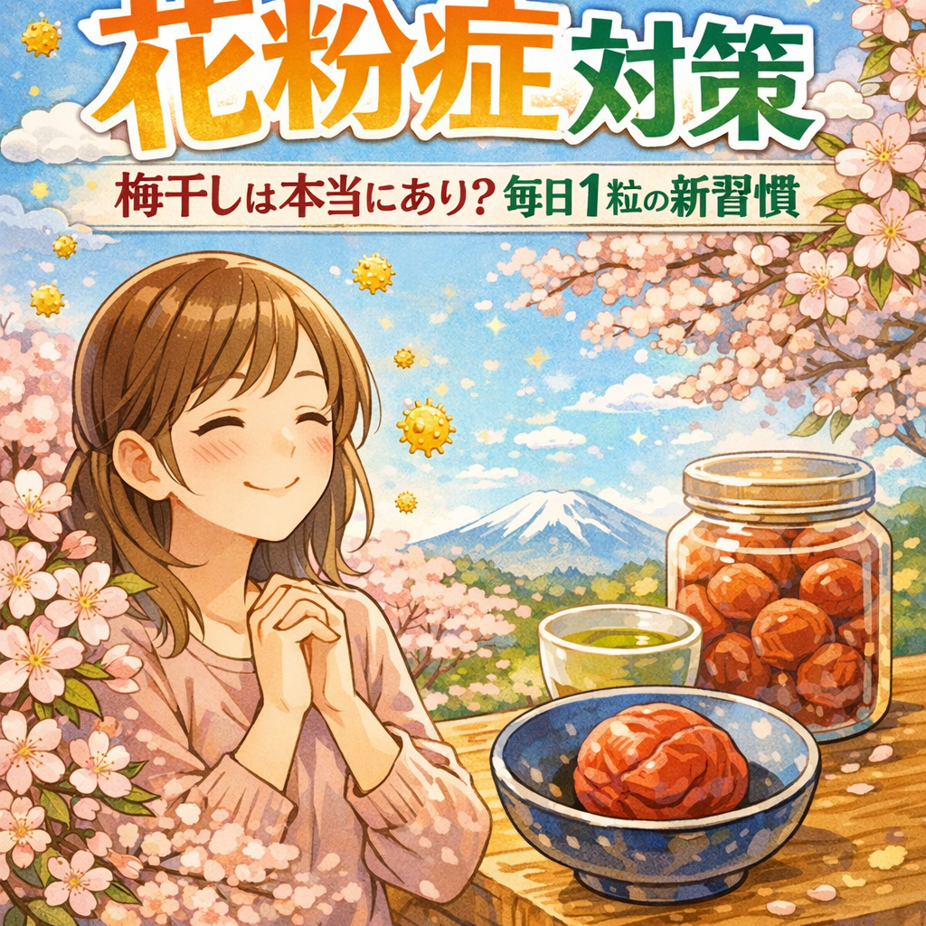 花粉症 対策 梅干しは本当にあり?毎日1粒の新習慣