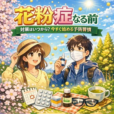 花粉症 なる前 対策はいつから？今すぐ始める予防習慣