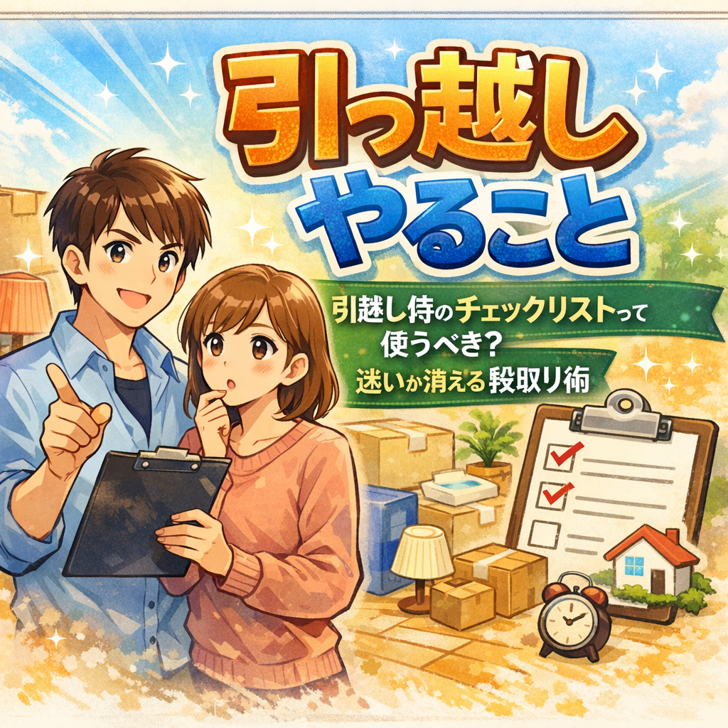 引っ越し やること 引越し侍のチェックリストって使うべき?迷いが消える段取り術