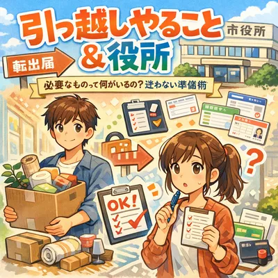 引っ越し やること 役所 必要なものって何がいるの？迷わない準備術