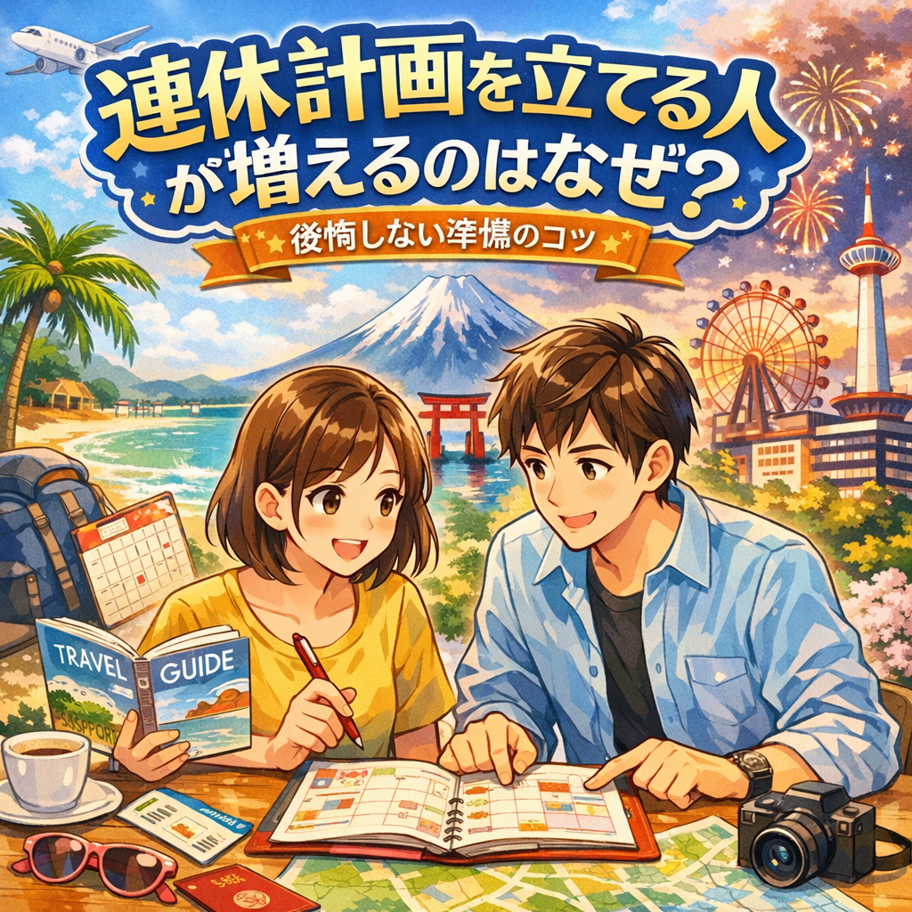 連休の計画を立てる人が増えるのはなぜ?後悔しない準備のコツ