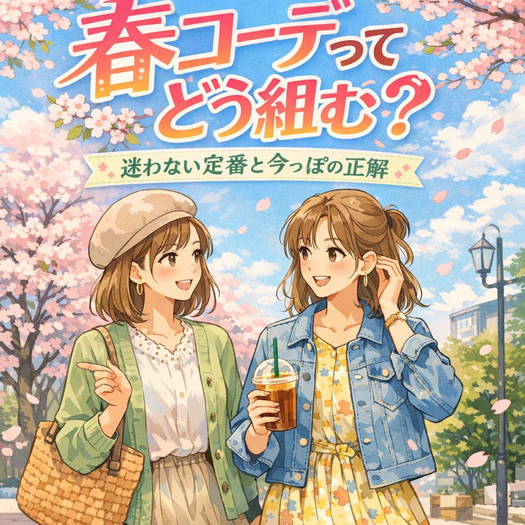 春 コーデってどう組む？迷わない定番と今っぽの正解