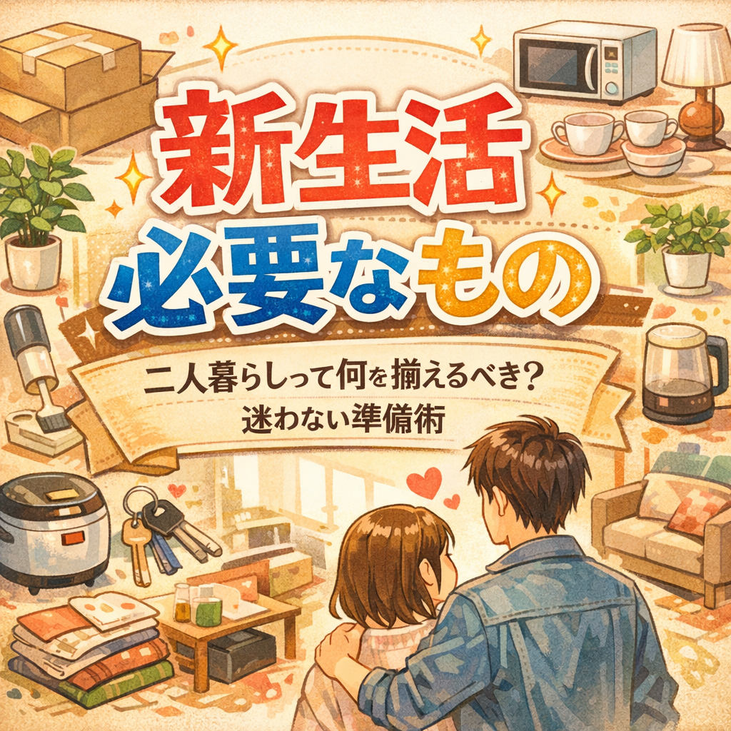 新生活 必要なもの 二人暮らしって何を揃えるべき?迷わない準備術