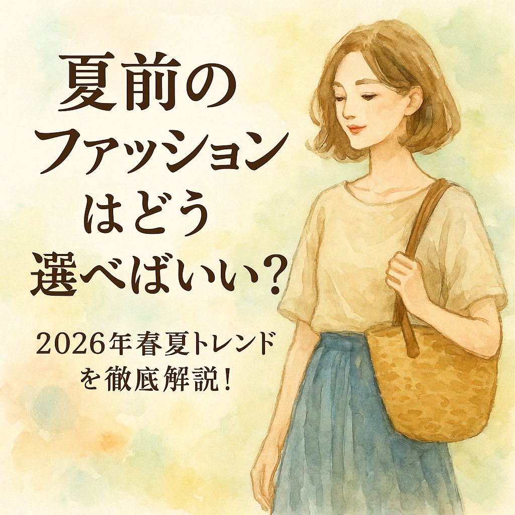 夏前のファッションはどう選べばいいの?2026年春夏トレンドを徹底解説!