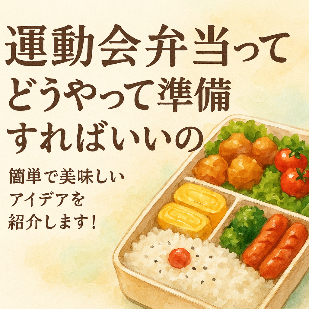 運動会弁当ってどうやって準備すればいいの？簡単で美味しいアイデアを紹介します！