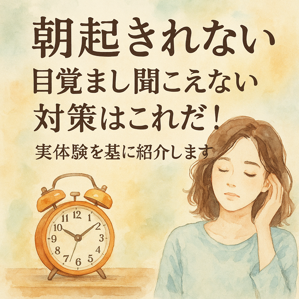 朝起きれない目覚まし聞こえない対策はこれだ！実体験を基に紹介します