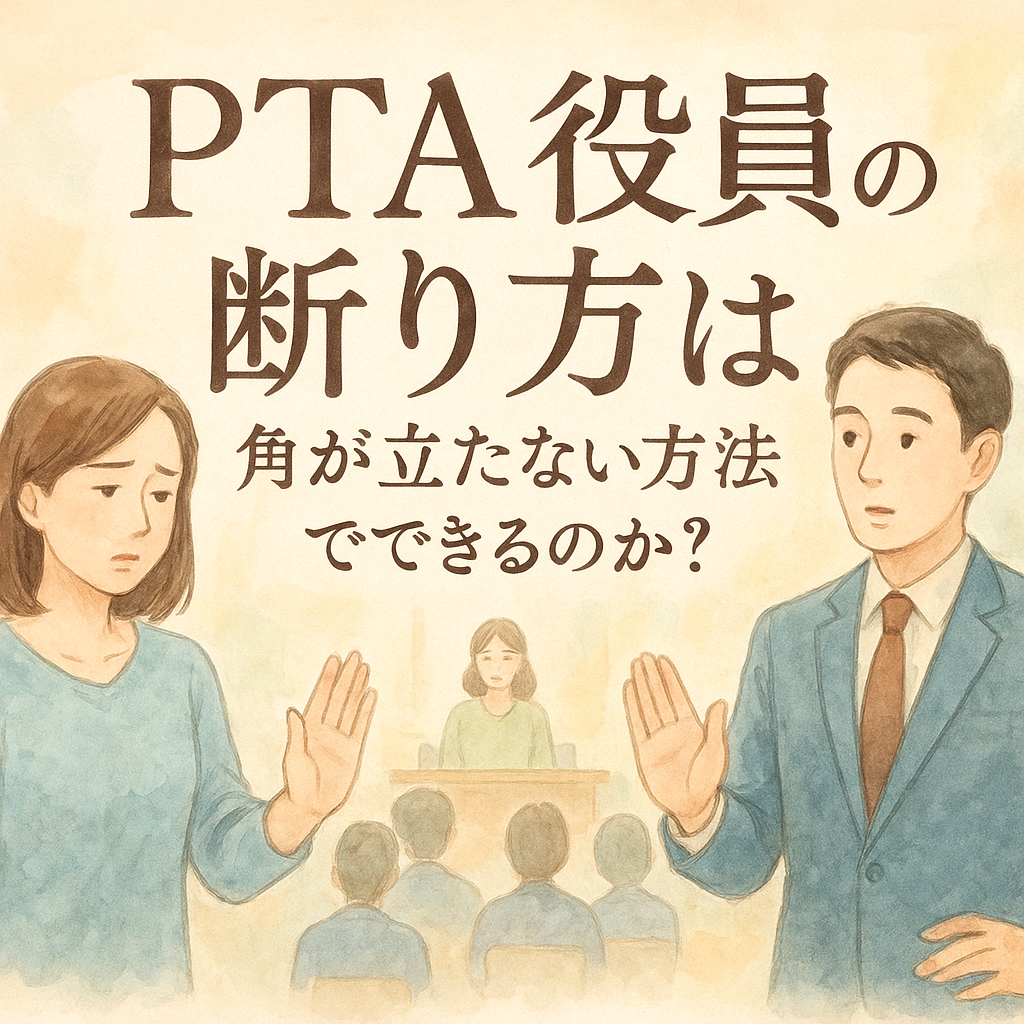 PTA役員の断り方は角が立たない方法でできるのか？