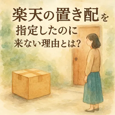 楽天の置き配を指定したのに来ない理由とは？