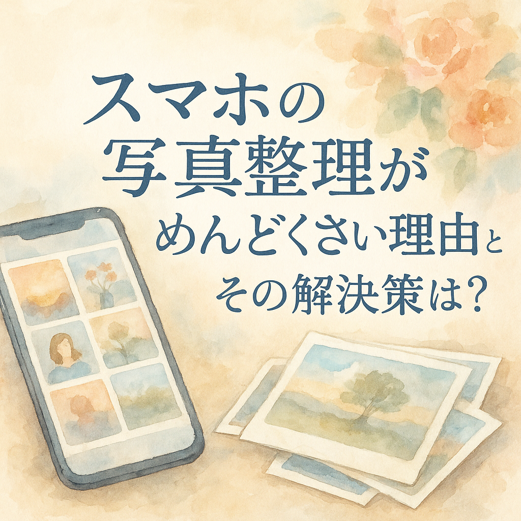 スマホの写真整理がめんどくさい理由とその解決策は？