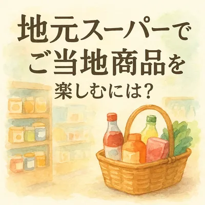 地元スーパーでご当地商品を楽しむには？
