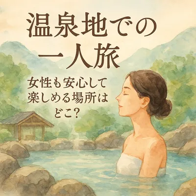 温泉地での一人旅、女性も安心して楽しめる場所はどこ？