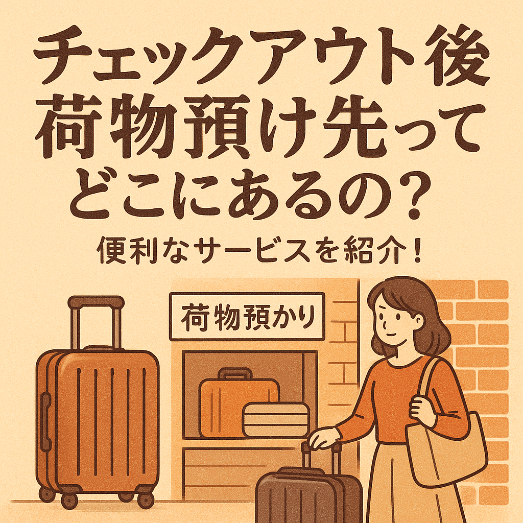 チェックアウト後 荷物預け先ってどこにあるの?便利なサービスを紹介!