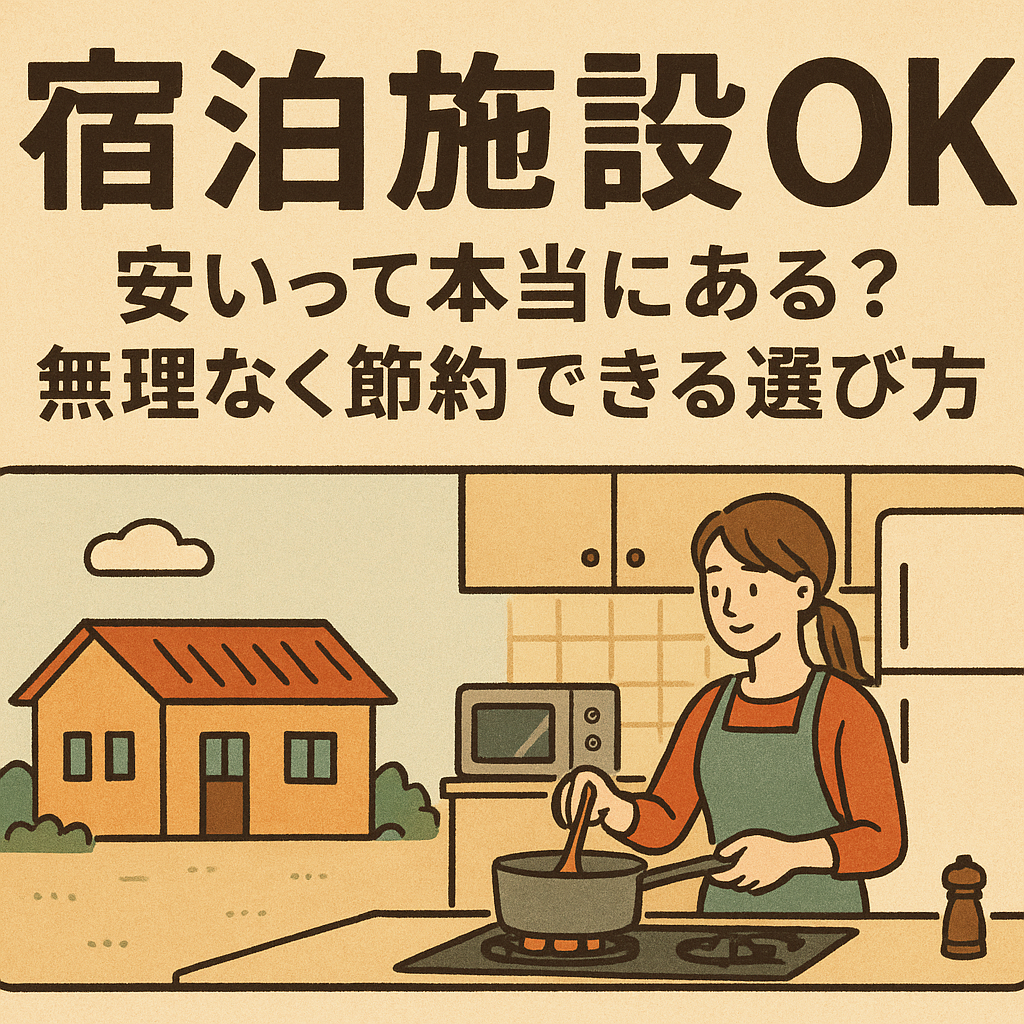 宿泊施設 自炊OK 安いって本当にある？無理なく節約できる選び方