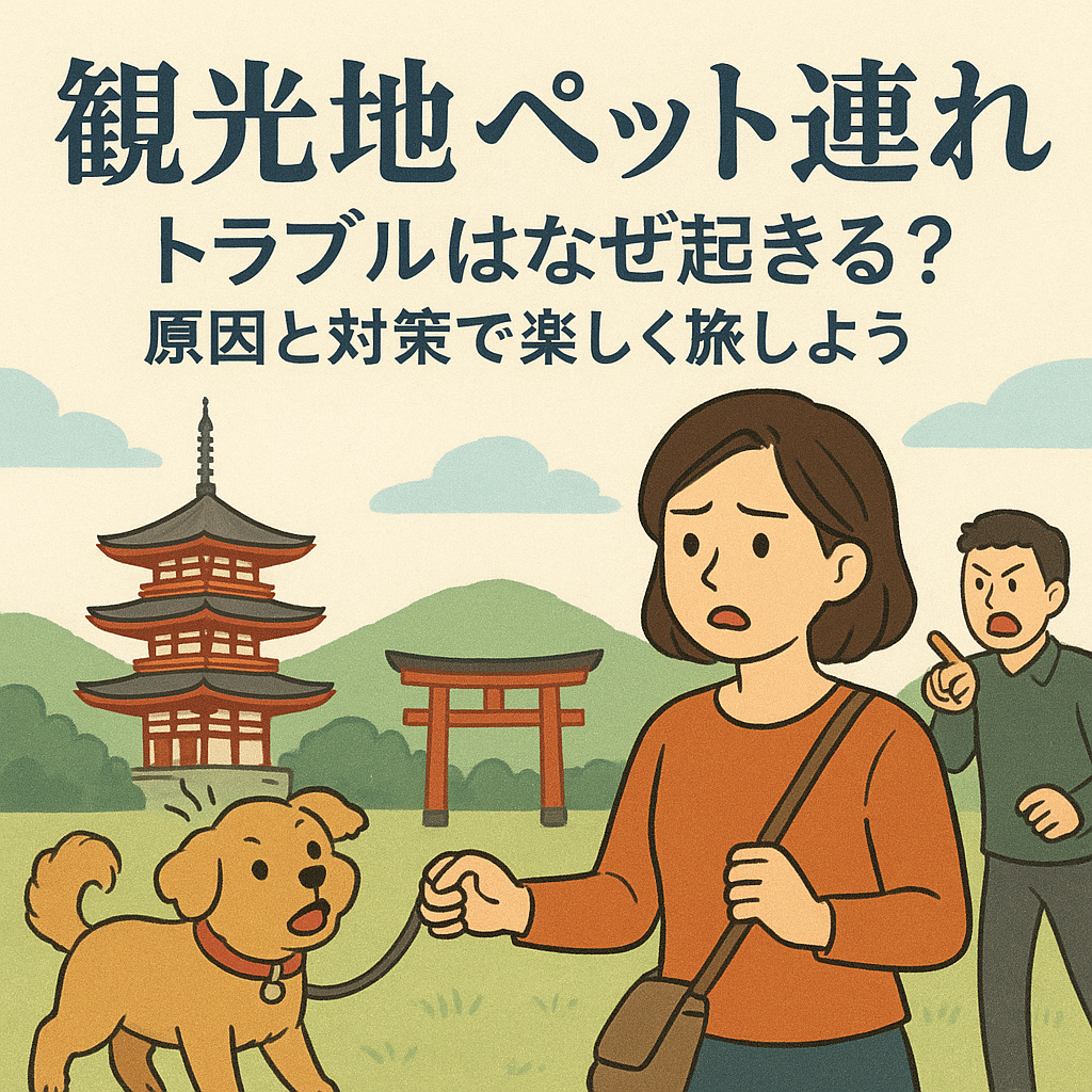 観光地 ペット連れ トラブルはなぜ起きる？原因と対策で楽しく旅しよう