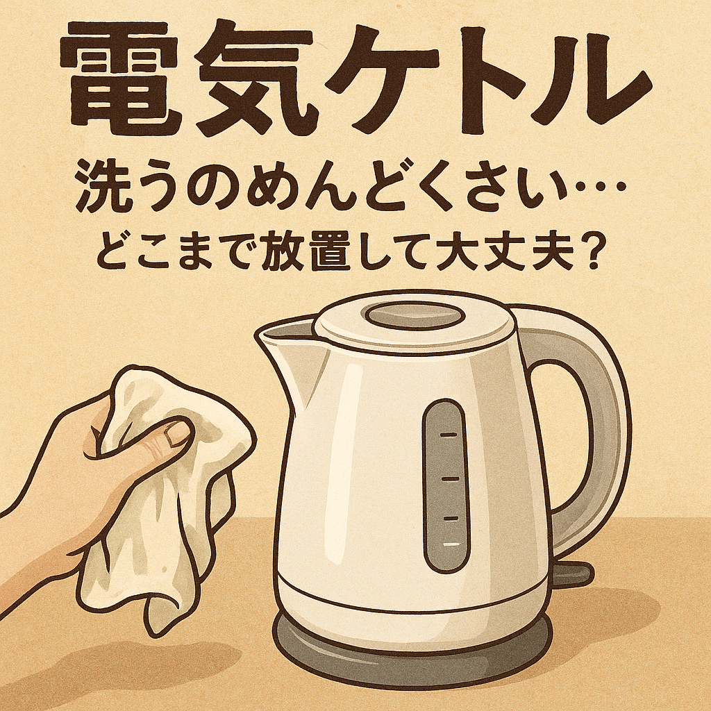 電気ケトル 洗うのめんどくさい…どこまで放置して大丈夫？