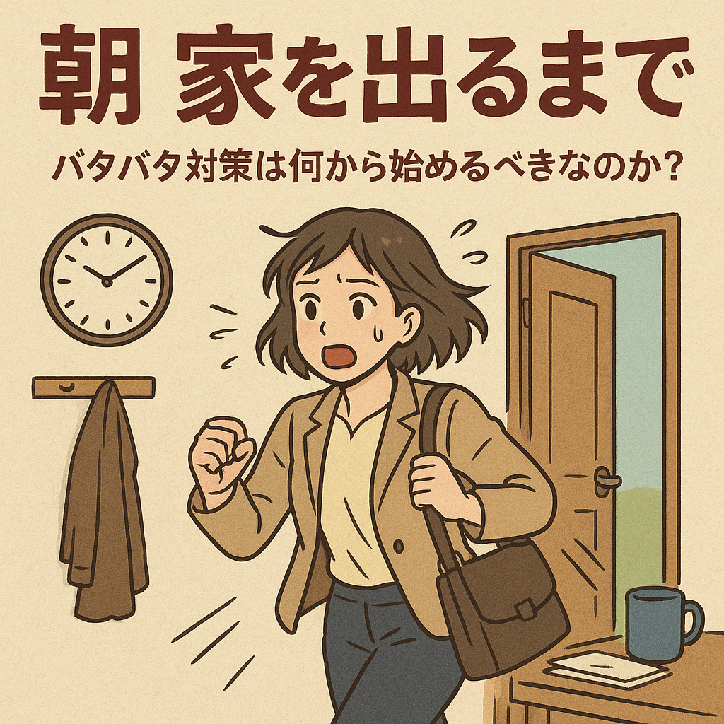 朝 家を出るまで バタバタ 対策は何から始めるべきなのか？