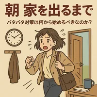 朝 家を出るまで バタバタ 対策は何から始めるべきなのか？
