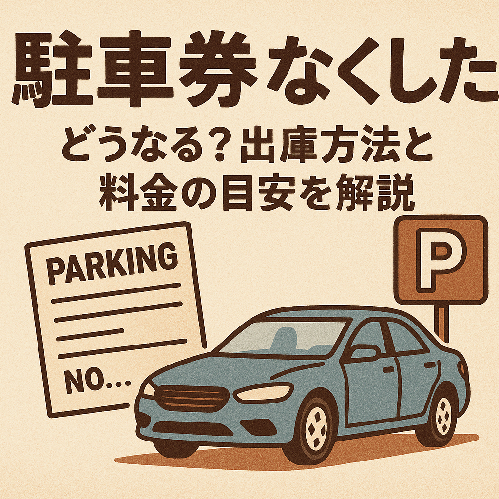 駐車券 なくした どうなる？出庫方法と料金の目安を解説