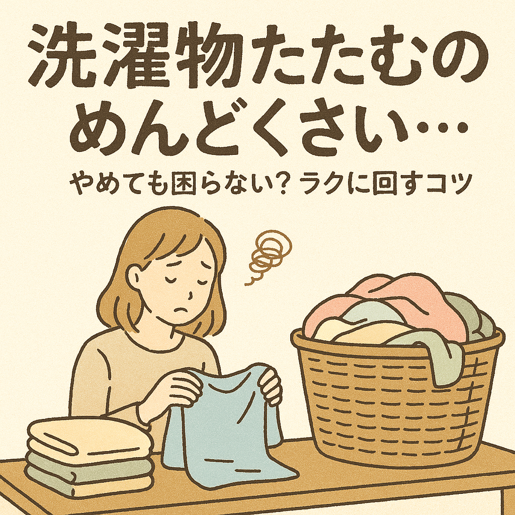 洗濯物 たたむの めんどくさい…やめても困らない？ラクに回すコツ
