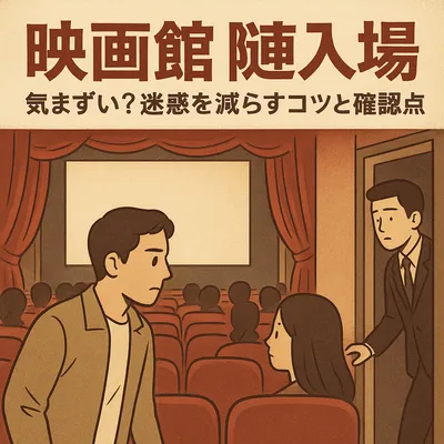 映画館 途中入場 気まずい？迷惑を減らすコツと確認点
