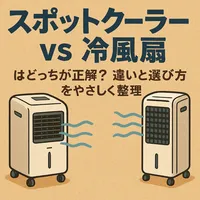 スポットクーラー vs 冷風扇はどっちが正解？違いと選び方をやさしく整理
