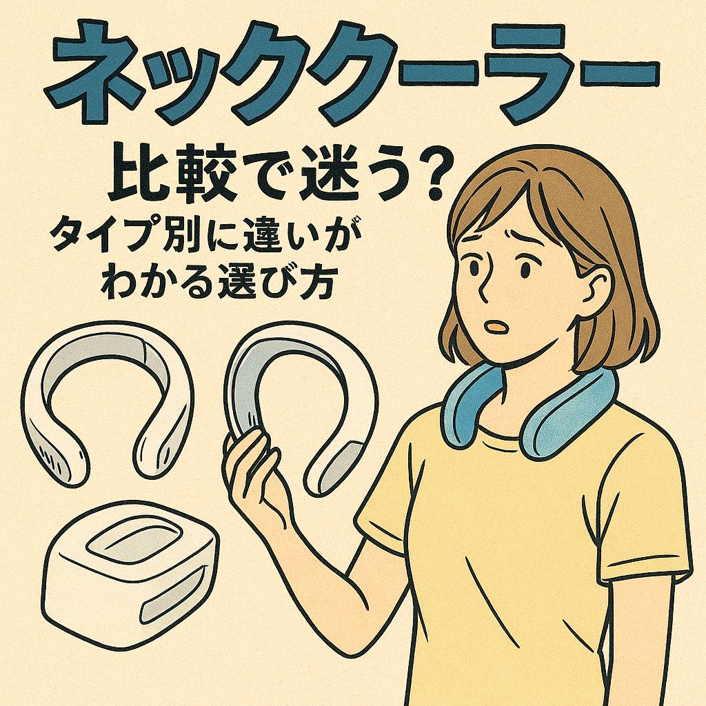 ネッククーラー比較で迷う？タイプ別に違いがわかる選び方