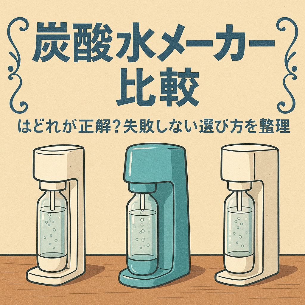 炭酸水メーカー比較はどれが正解？失敗しない選び方を整理