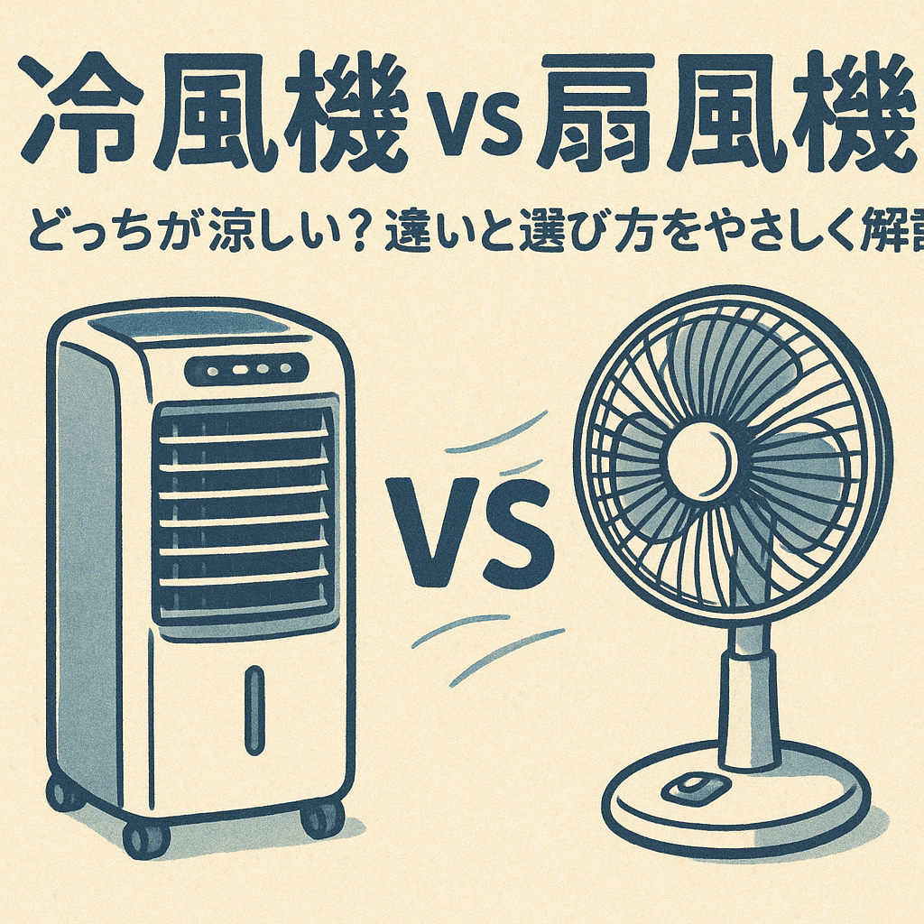 冷風機 vs 扇風機、どっちが涼しい？違いと選び方をやさしく解説