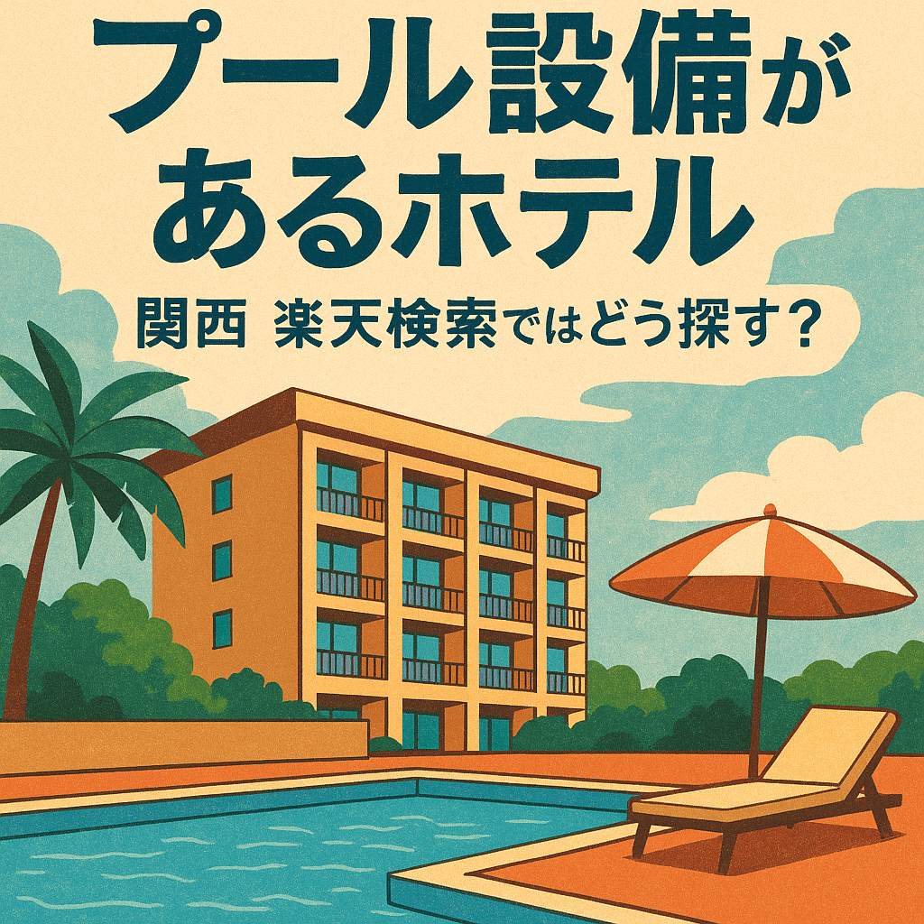 プール設備があるホテル　関西　楽天検索ではどう探す？