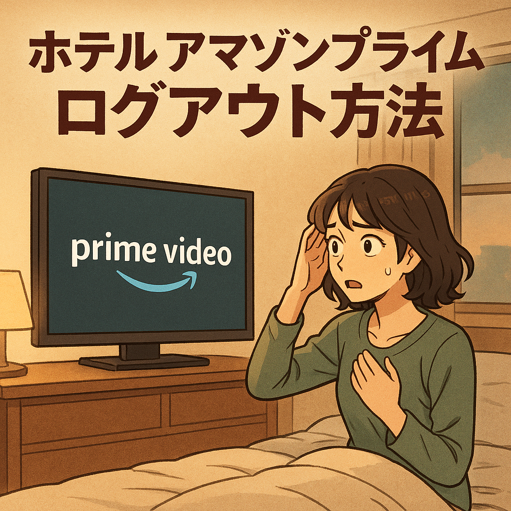ホテル アマゾンプライム ログアウト方法