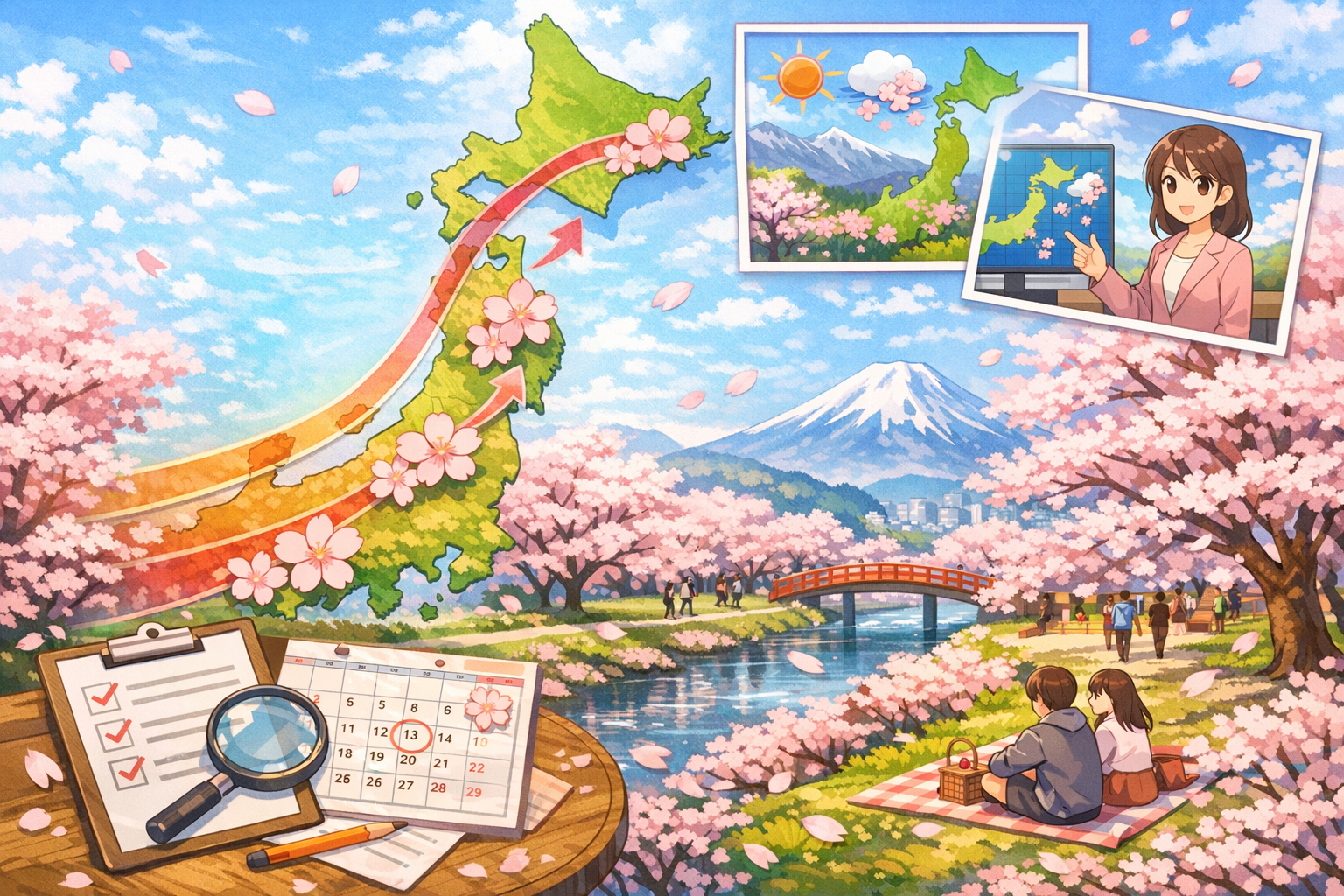 桜前線は予想を使い分けるほど予定が立てやすいです