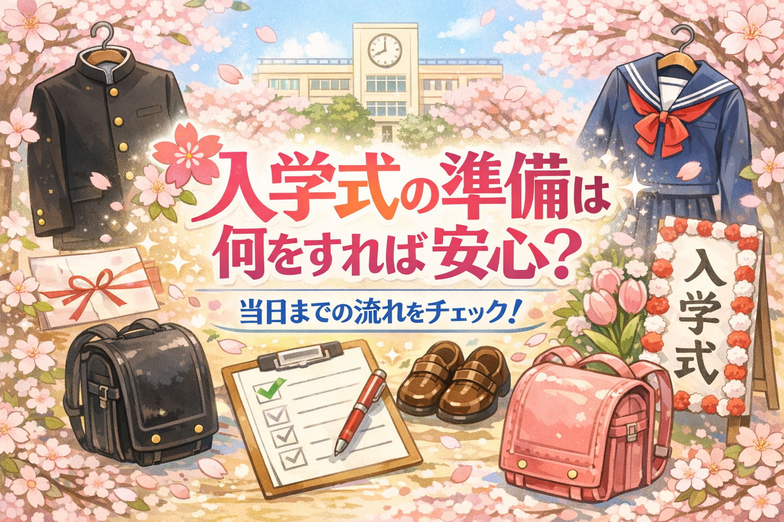 入学式は学校の案内を軸に、早めの準備で不安を減らす行事です
