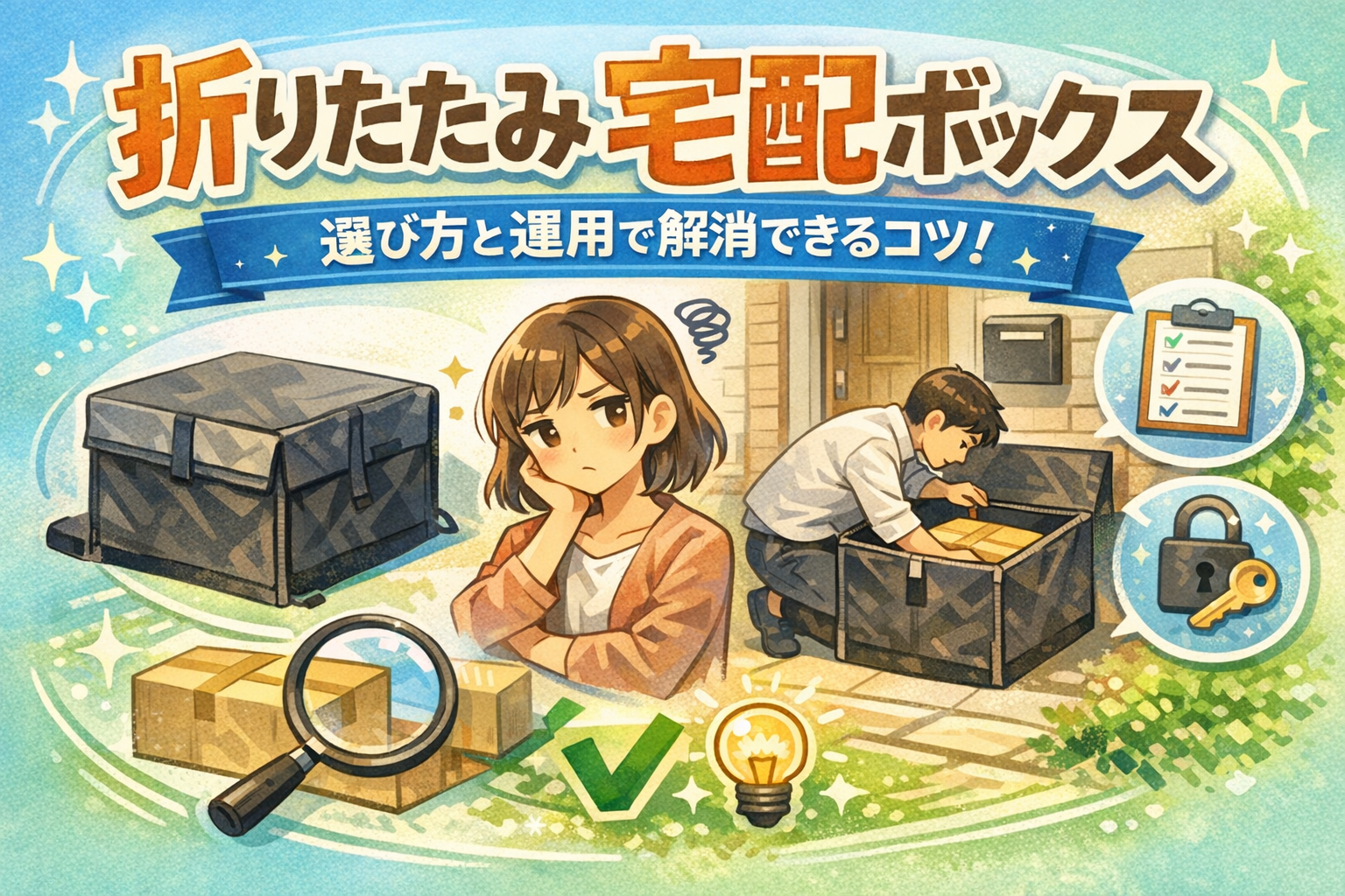宅配ボックス 折りたたみ 使いにくいは、選び方と運用でかなり解消できます！