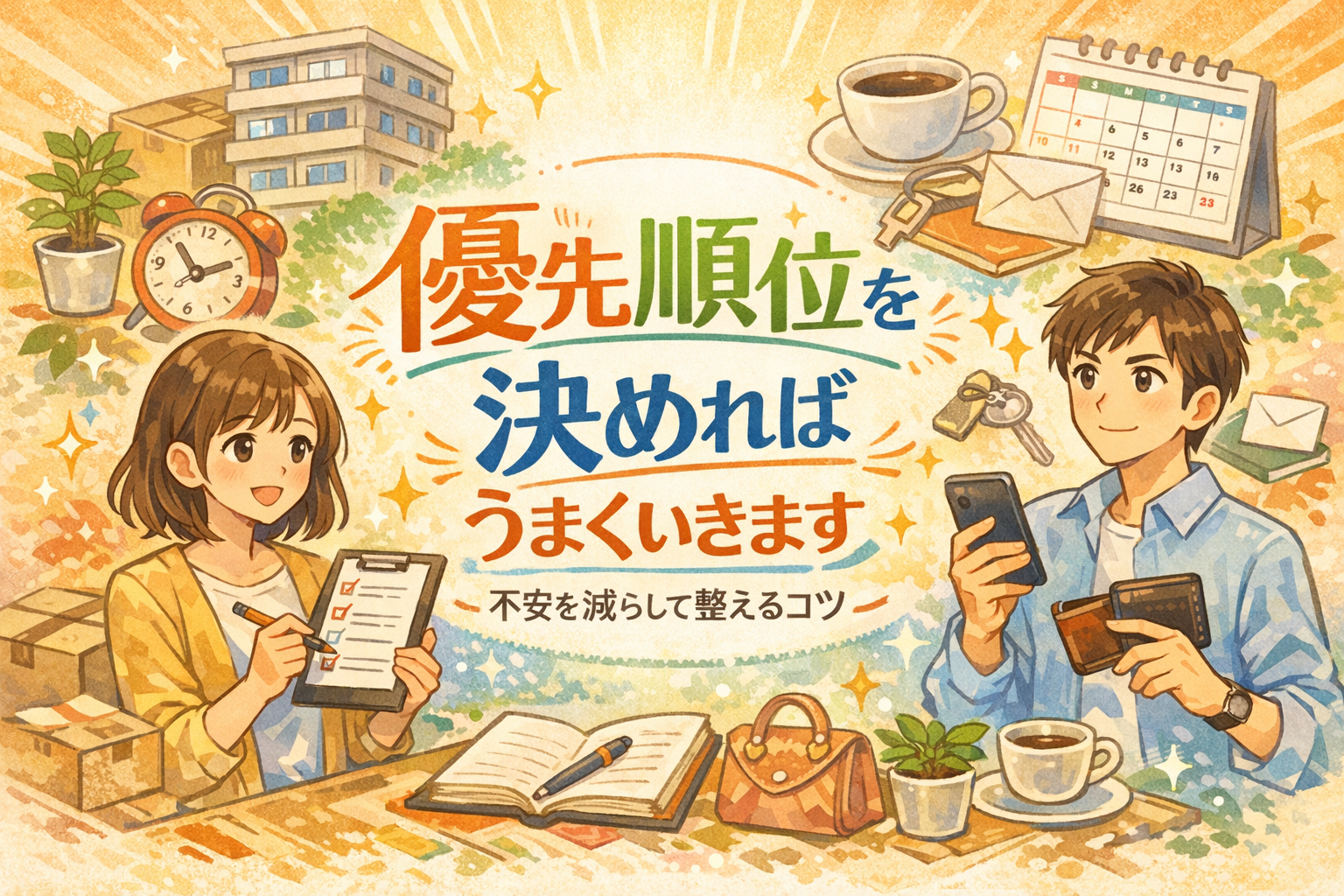 新生活スタートは優先順位を決めればうまくいきます