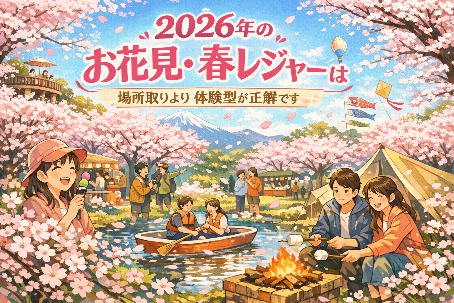 2026年のお花見・春レジャーは場所取りより体験型が正解です