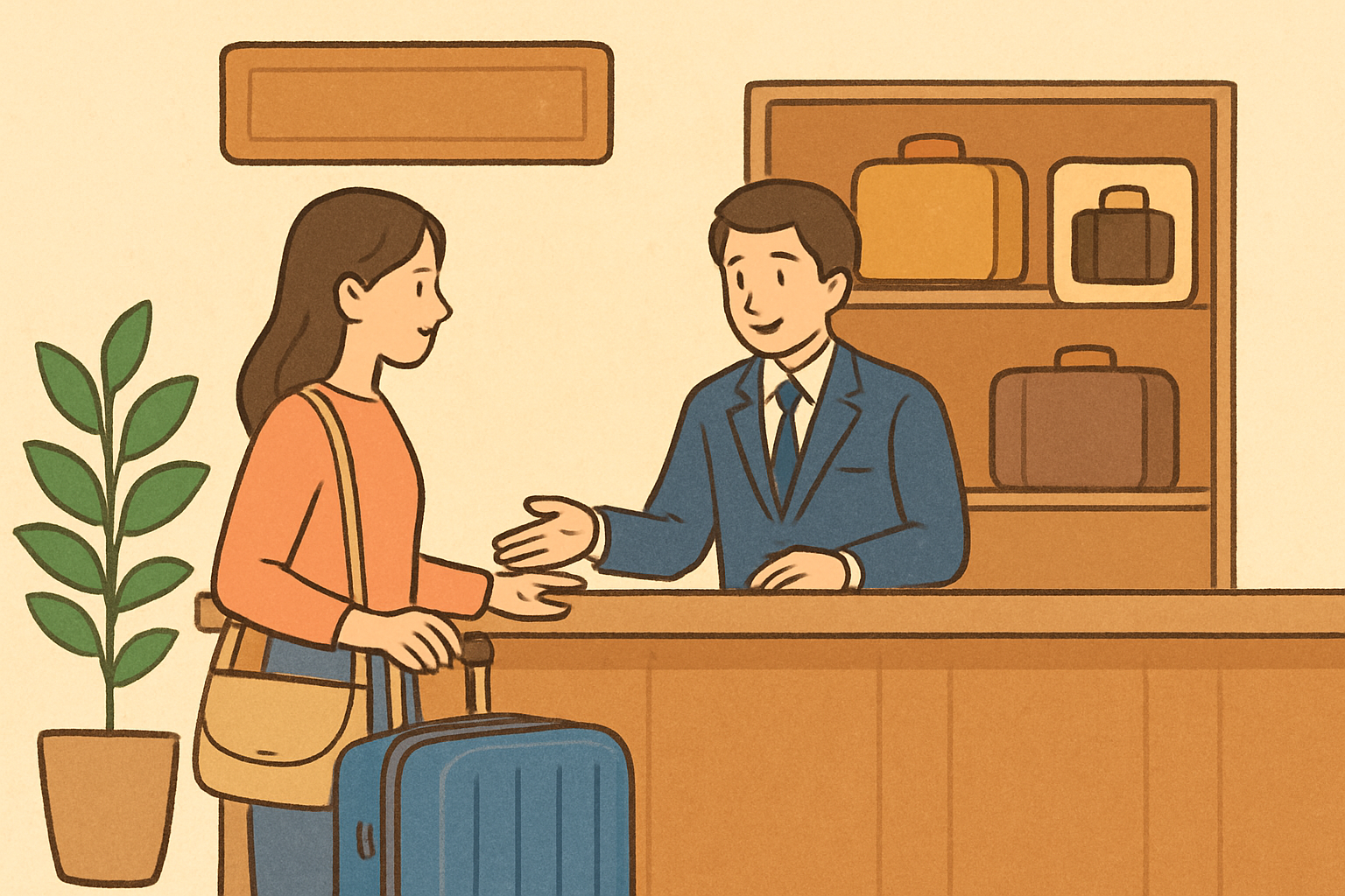 荷物を預ける場所はどこにあるの?