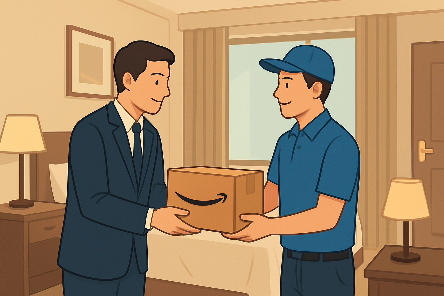 ホテル amazon配達は「できる」ことが多いです!