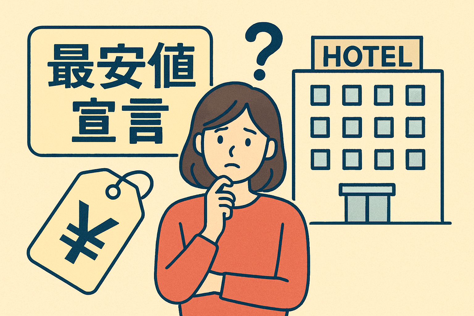 ホテル 最安値宣言は「必ず最安」とは限らないんですよ